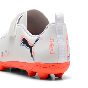 PUMA JR FUTURE 8 PLAY V FG WHITE/BLACK/GLOWING RED