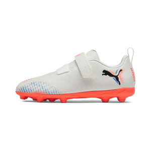 PUMA JR FUTURE 8 PLAY V FG WHITE/BLACK/GLOWING RED
