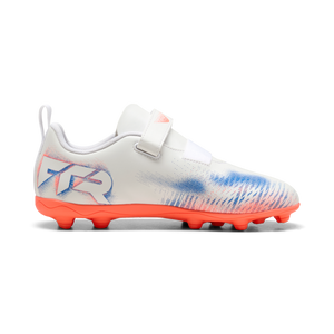 PUMA JR FUTURE 8 PLAY V FG WHITE/BLACK/GLOWING RED