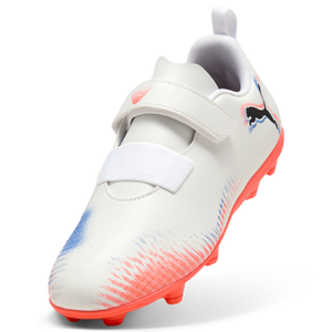 PUMA JR FUTURE 8 PLAY V FG WHITE/BLACK/GLOWING RED
