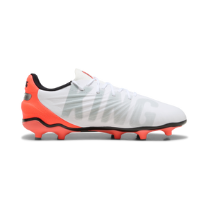 PUMA JR KING MATCH FG WHITE/GLOWING RED