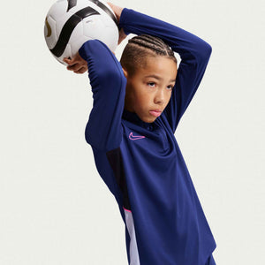NIKE JR ACADEMY25 DRILL TOP BLUE VOID/BLACK
