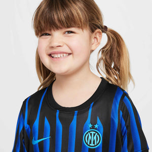 NIKE JR INTER 25-26 LB HOME KIT LYON BLUE/BLACK