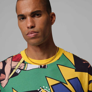 NIKE BRAZIL WC26 JORDAN ESSENTIALS TEE VARSITY MAIZE