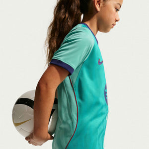 NIKE JR BARCELONA 26-27 THIRD JERSEY GREEN FROST