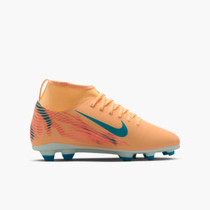 NIKE JR ZM SUPERFLY 10 CLUB FG MBAPPE MELON TINT/IGLOO