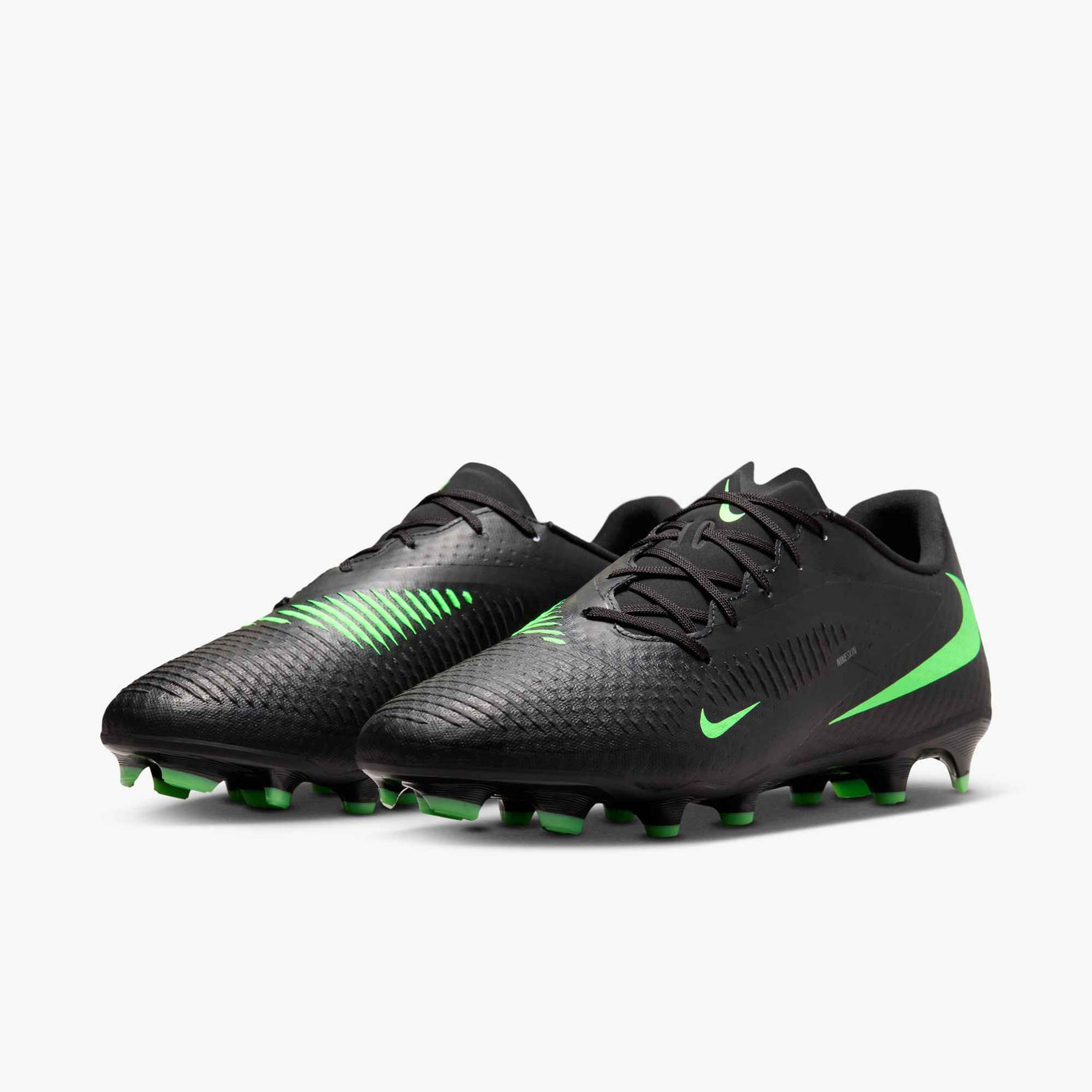 NIKE PHANTOM 6 LOW ACADEMY FG BLACK/ILLUSION GREEN