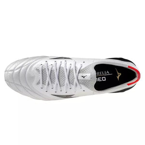 MIZUNO MORELIA NEO IV BETA ELITE FG WHITE/BLACK/CHINISE RED