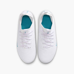 NIKE JR PHANTOM 6 LOW ACADEMY FG WHITE/DUSTY CACTUS