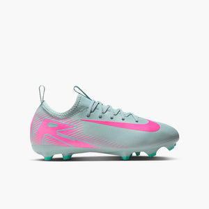 NIKE JR ZM VAPOR 16 ACADEMY FG OCEAN CUBE/PINK BLAST