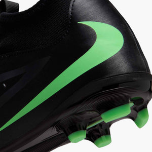 NIKE JR PHANTOM 6 HIGH ACADEMY FG BLACK/ILLUSION GREEN