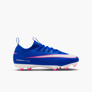NIKE JR ZM VAPOR 16 ACADEMY FG RACER BLUE/WHITE