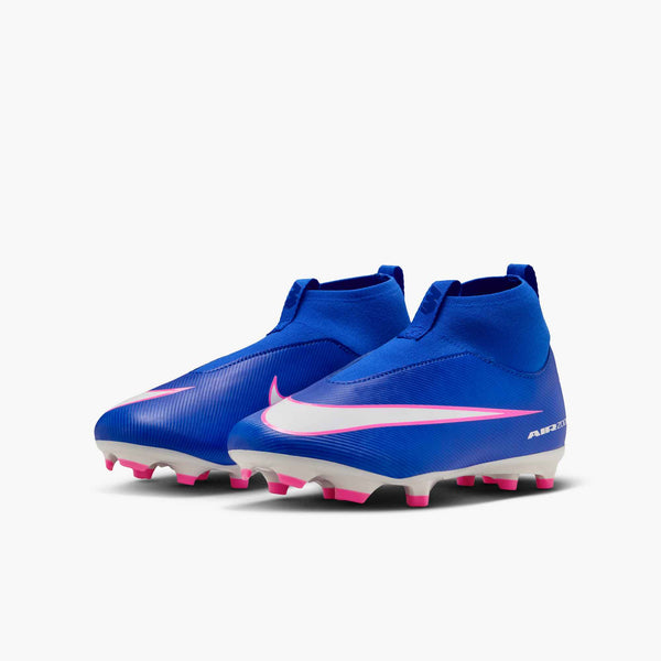 NIKE JR ZM SUPERFLY 10 ACADEMY FG RACER BLUE/WHITE
