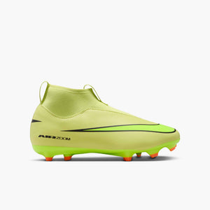NIKE JR ZM SUPERFLY 10 ACADEMY FG LIMELIGHT/HYPER CRIMSON
