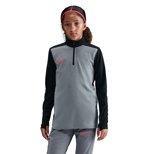 NIKE JR ACADEMY25 DRILL TOP COOL GREY/BLACK