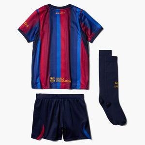NIKE JR BARCELONA 26-27 HOME LB KIT DEEP GARNET/BLUE VOID