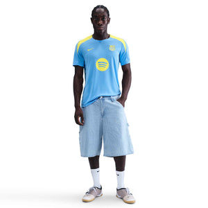 NIKE BARCELONA 25-26 STRIKE SS TOP UNI BLUE/OPTI YELLOW