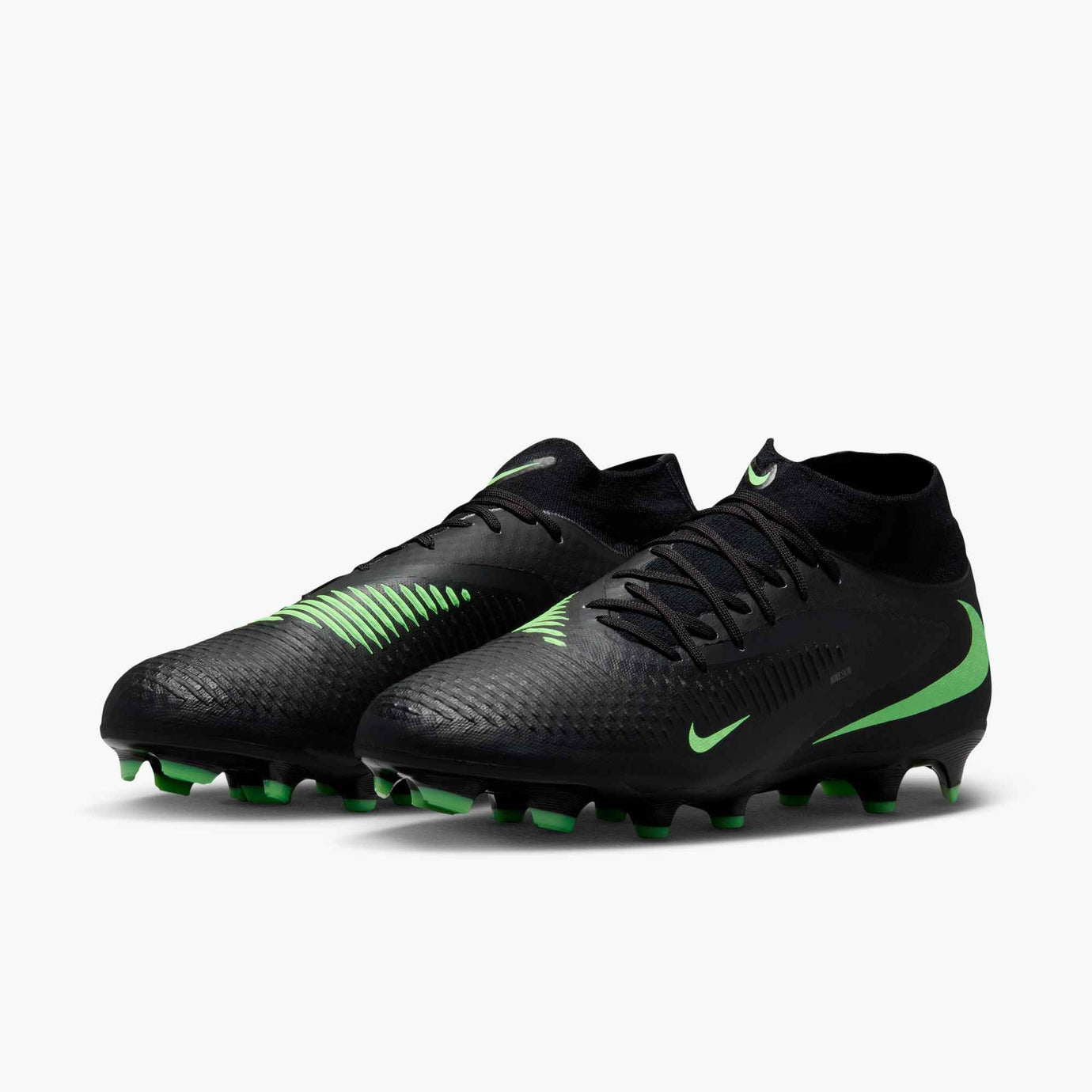 NIKE PHANTOM 6 HIGH ACADEMY FG BLACK/ILLUSION GREEN