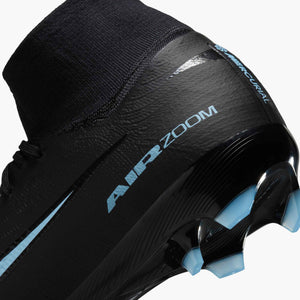 NIKE ZM SUPERFLY 10 PRO FG BLACK/ICE BLUE