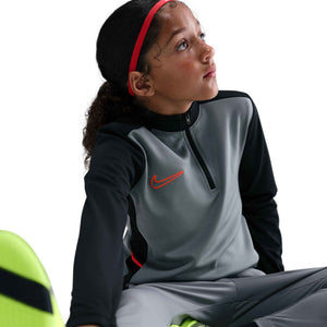 NIKE JR ACADEMY25 DRILL TOP COOL GREY/BLACK