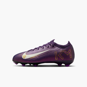 NIKE JR ZM VAPOR 16 PRO FG MBAPPE GRAND PURPLE/IVORY