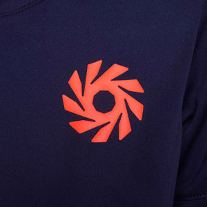 NIKE JR HAALAND DRI-FIT SS TOP BLACKENED BLUE