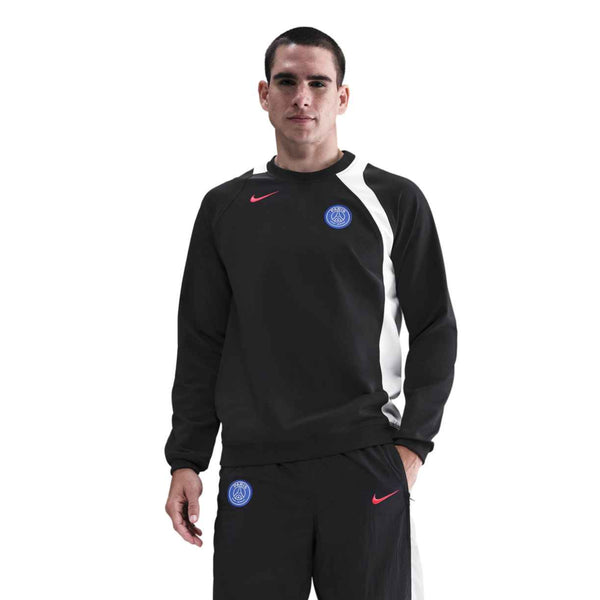 NIKE PSG 25-26 T90 CREW SWEATER BLACK/WHITE