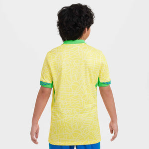 NIKE JR BRAZILIE 24 HOME JERSEY DYNAMIC YELLOW/LEMON CHIFFON