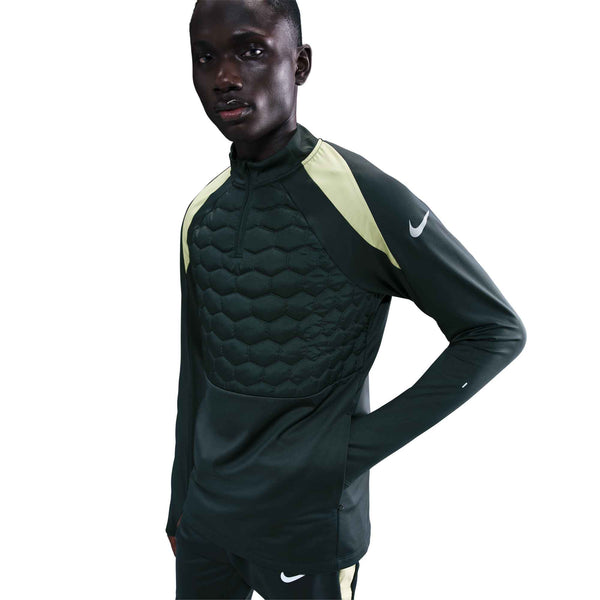 NIKE STRIKE THERMA-FIT DRILL TOP SEAWEED/LIMELIGHT