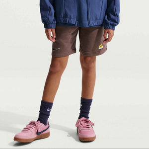 NIKE JR MBAPPE FLEECE SHORT PLUM ECLIPSE