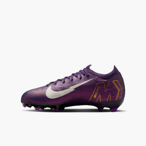 NIKE JR ZM VAPOR 16 PRO FG MBAPPE GRAND PURPLE/IVORY