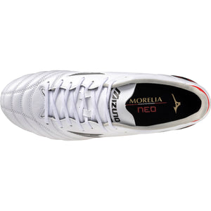 MIZUNO MORELIA NEO IV BETA PRO FG WHITE/BLACK/CHINISE RED