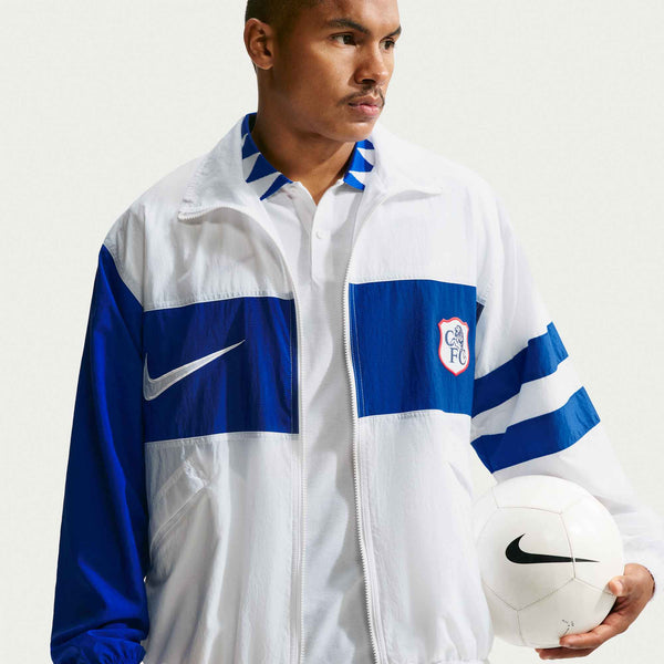 NIKE CHELSEA 26-27 REPEL TRACK JACKET WHITE/RUSH BLUE