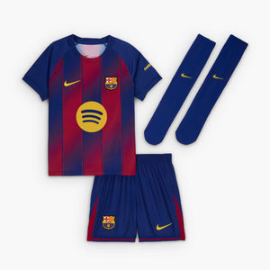 NIKE JR BARCELONA 25-26 LB KIT HOME DEEP ROYAL/MIDWEST GOLD