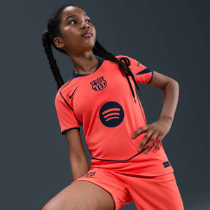 NIKE JR BARCELONA 25-26 THIRD JERSEY MANGO/MIDNIGHT NAVY