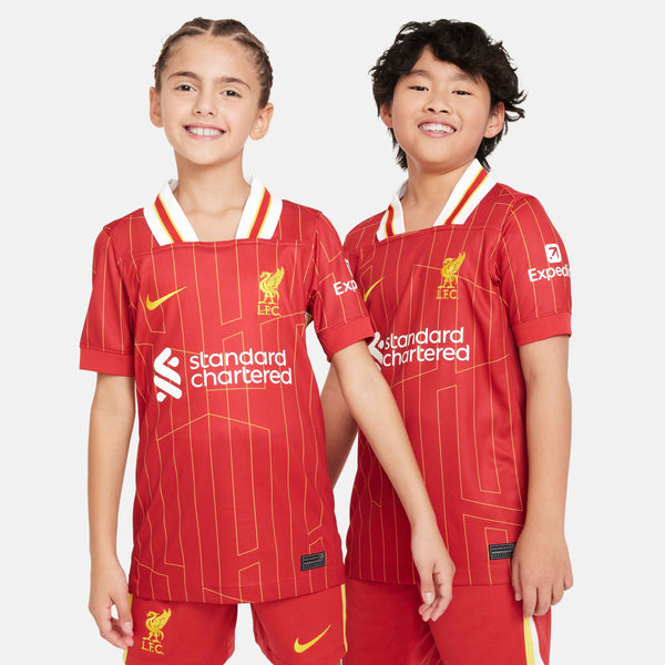 NIKE JR LIVERPOOL 24-25 HOME JERSEY GYM RED/CHROME YELLOW