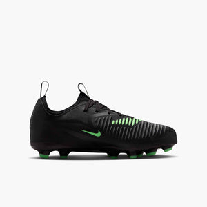 NIKE JR PHANTOM 6 LOW ACADEMY FG BLACK/ILLUSION GREEN