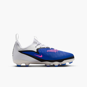 NIKE JR PHANTOM 6 LOW ACADEMY FG RACER BLUE/PINK BLAST