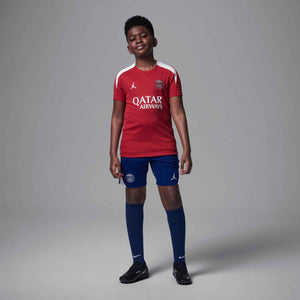 NIKE JR PSG 24-25 STRIKE SS TOP WINGS RED/PHANTOM