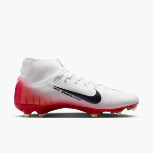NIKE ZM SUPERFLY 10 ACADEMY FG LV8 UNIVERSITY RED/DARK OBSIDIAN