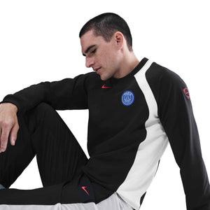 NIKE PSG 25-26 T90 CREW SWEATER BLACK/WHITE