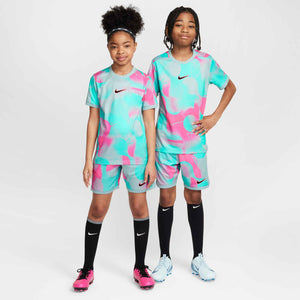 NIKE JR ACADEMY25 PLUS SS TOP HYPER PINK/OCEAN CUBE