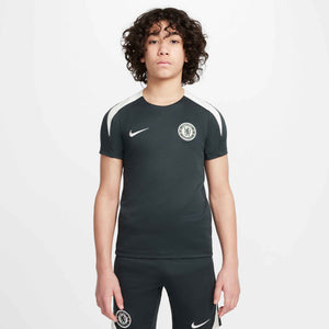 NIKE JR CHELSEA 25-26 STRIKE SS TOP OUTDOOR GREEN