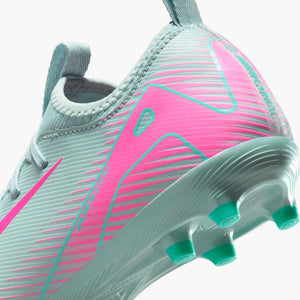 NIKE JR ZM VAPOR 16 ACADEMY FG OCEAN CUBE/PINK BLAST
