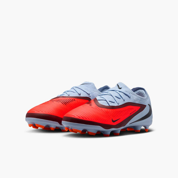 NIKE JR PHANTOM 6 LOW PRO FG BRIGHT CRIMSON/ROYAL TINT