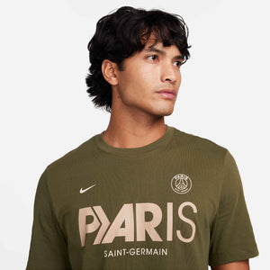 NIKE PSG 23-24 SS MERC TEE  ROUGH GREEN