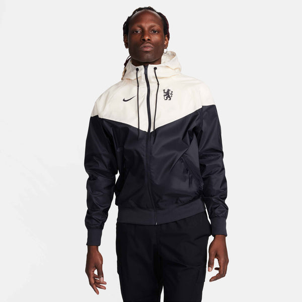 NIKE CHELSEA 23-24 HOODED WINDBREAKER PITCH BLUE/WHITE