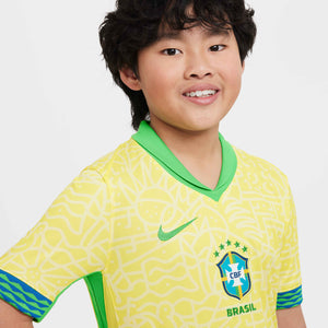 NIKE JR BRAZILIE 24 HOME JERSEY DYNAMIC YELLOW/LEMON CHIFFON