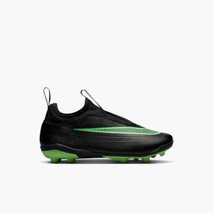 NIKE JR ZM VAPOR 17 CLUB FLEX MG BLACK/ILLUSION GREEN