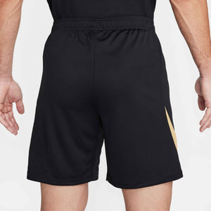 NIKE DRI-FIT STRIKE SHORT BLACK/JERSEY GOLD/METALL